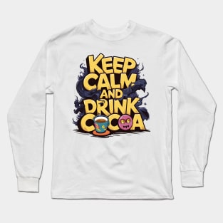 Cocoa Craze: A Vibrant Fusion of Pop Culture and Fantasy Long Sleeve T-Shirt